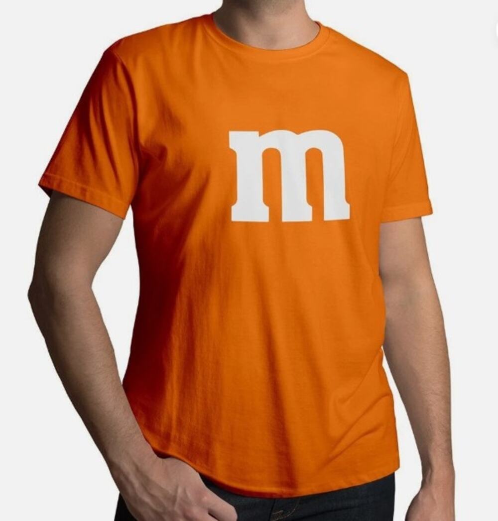 Orange M&M Unisex Tee (Gildan) - Size Large